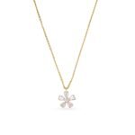 PEAR FLOWER PENDANT WITH CHAIN