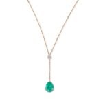 NECKLACE WITH GREEN STONE